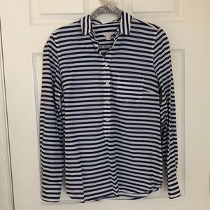 J Crew Voile Printed Popover Shirt